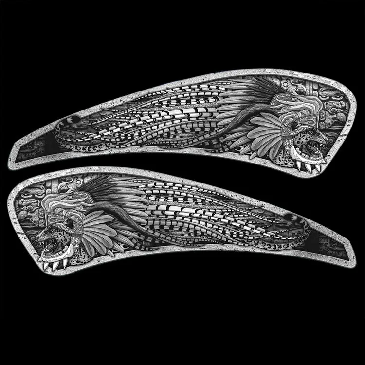 Azteca - Challenger - Noir et Blanc avec fixation universelle