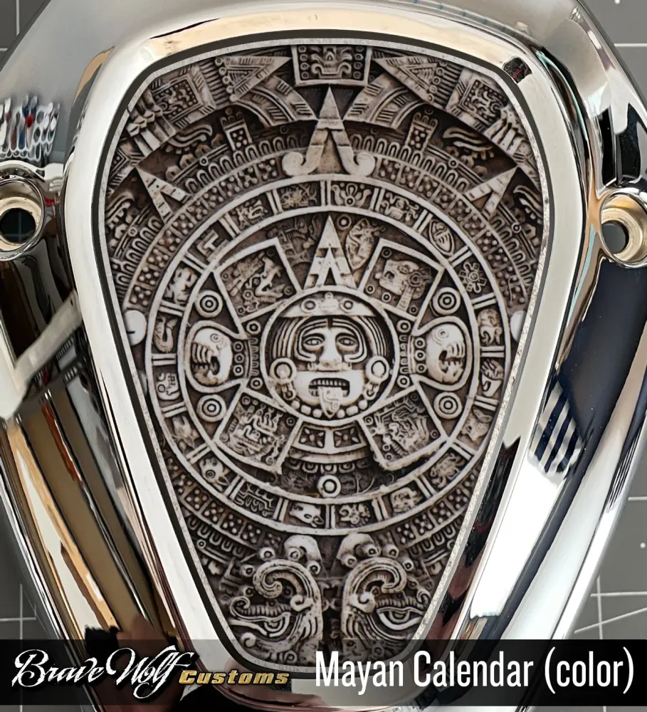 Challenger V-Cover Decal - Calendrier Maya (couleur) - 22mm/25mm/28mm
