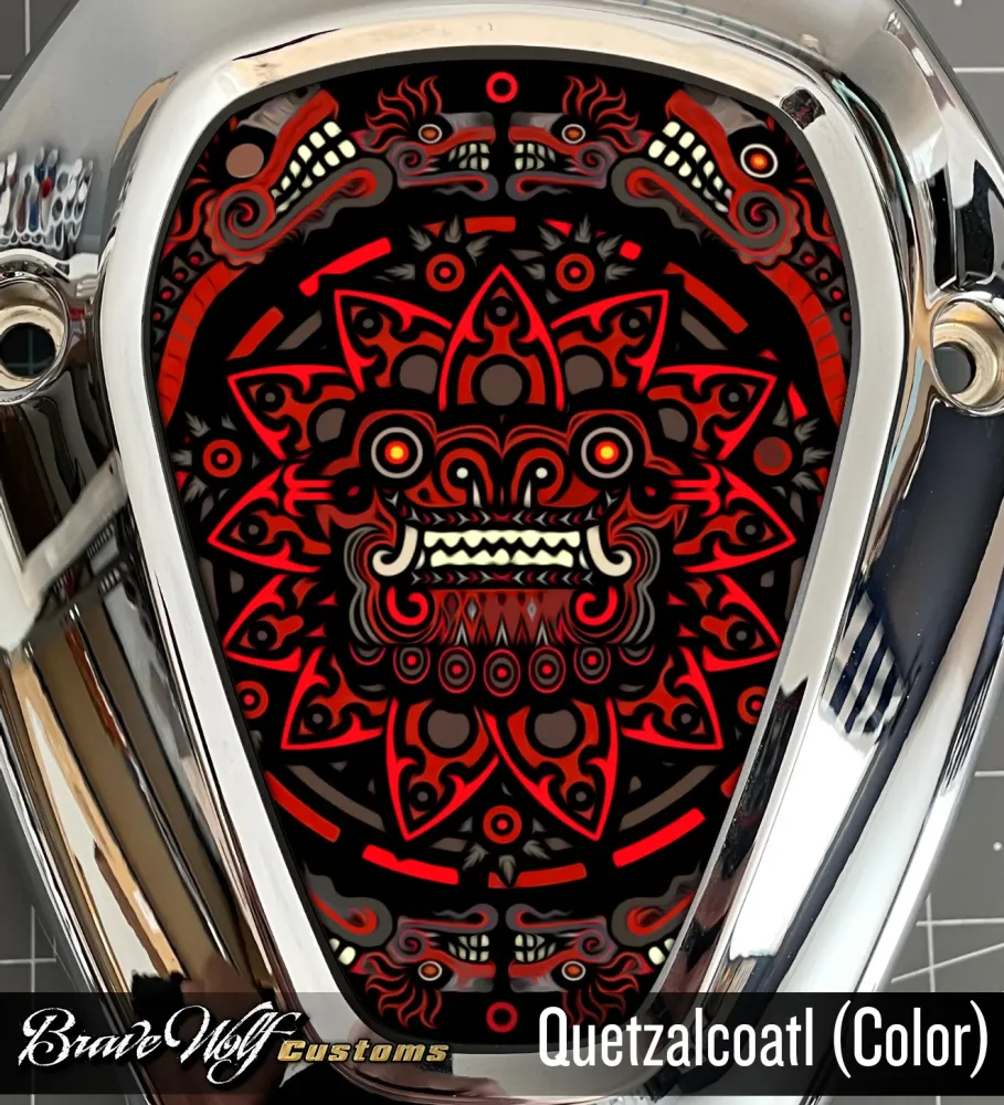 Housse de protection quad Décalcomanie Challenger V-Cover - Quetzalcoatl (couleur)