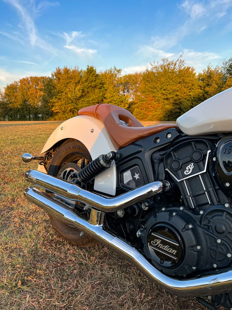 Insert de cadre central Indian Scout - Drapeau du Texas en noir mat