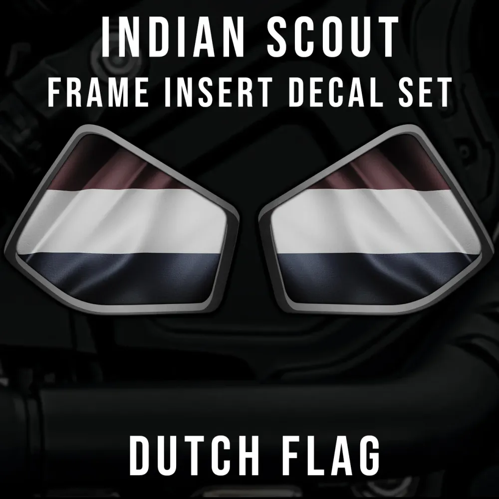 Insert de cadre central Indian Scout - Drapeau néerlandais avec garantie 1
