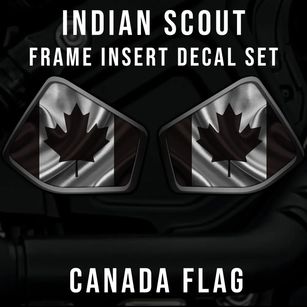 Insert de cadre central Indian Scout - Drapeau du Canada - 22mm/25mm/28mm