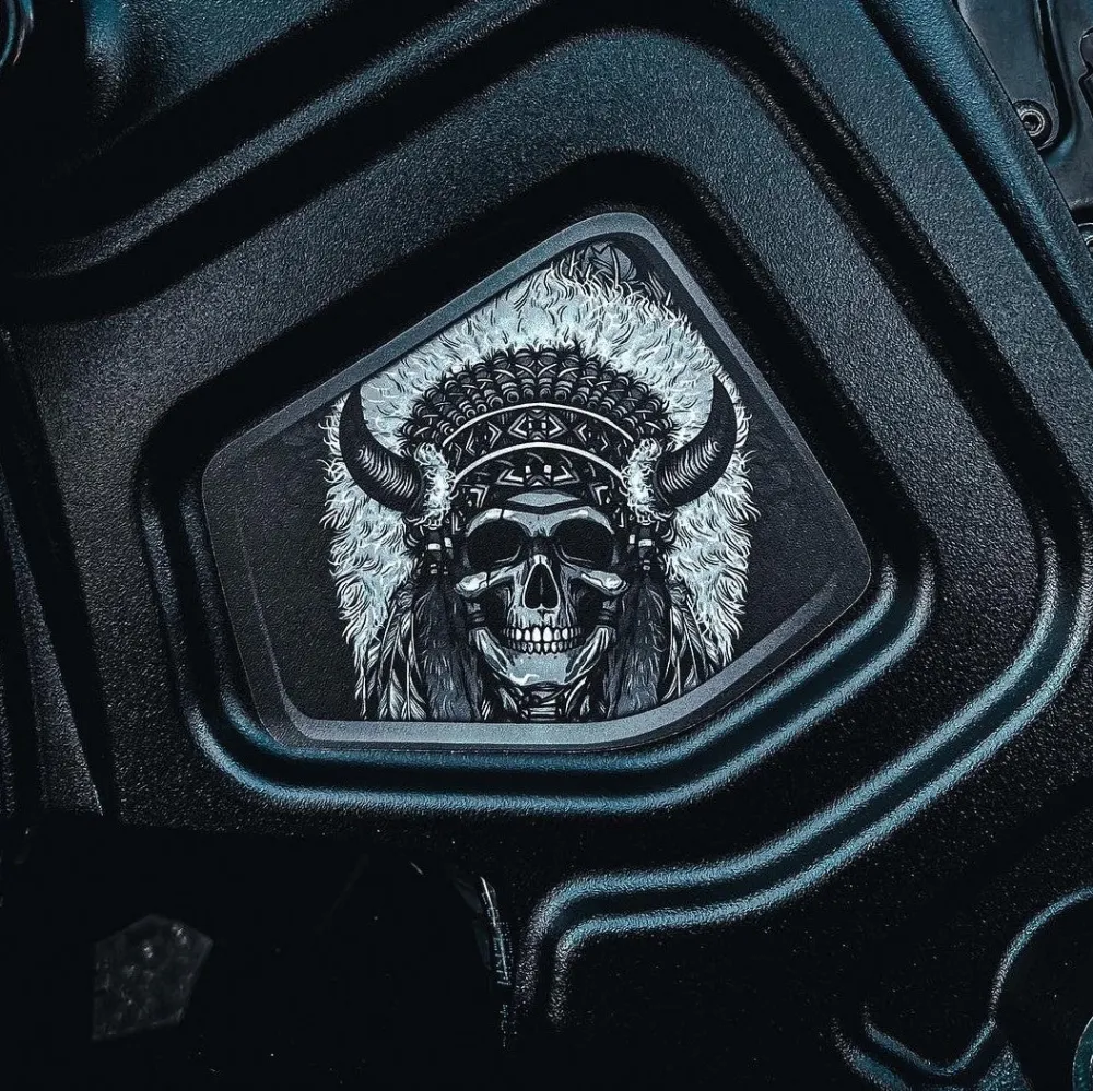 Insert de cadre central Indian Scout - Skull Warbonnet 108 BW pour transport d'équipement