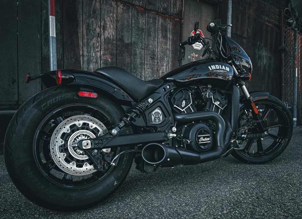 Insert de cadre central Indian Scout - Skull Warbonnet 108 BW pour transport d'équipement