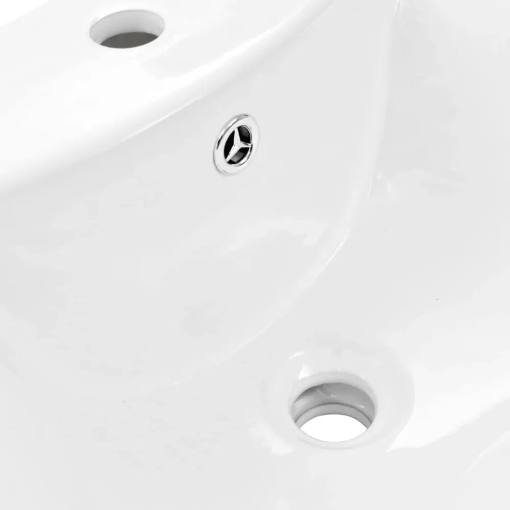 Lavabo autoportant avec socle 58 x 47 cm céramique blanc 02_0002569 par SW-MOTECH
