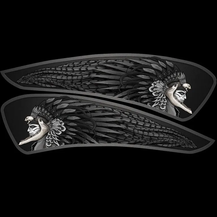 MesoChief - Indian Scout - Réservoir entier noir et blanc