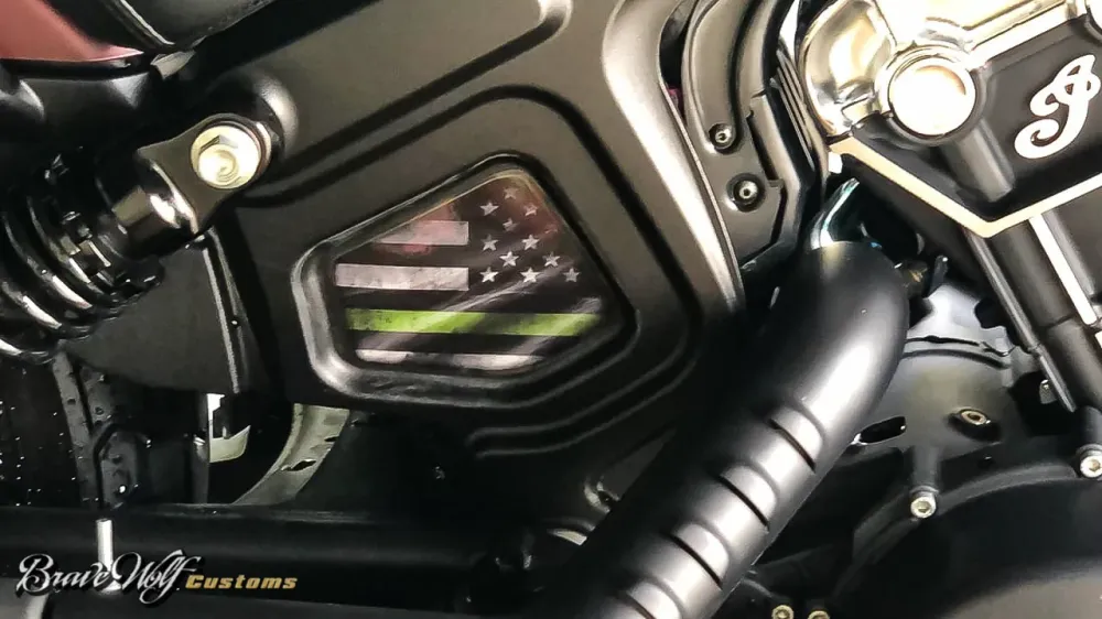Protège-mains Insert de cadre intermédiaire Indian Scout - Militaire