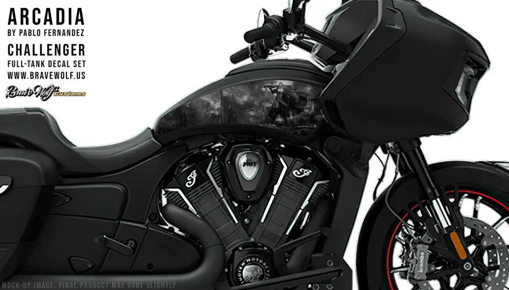Support GPS moto Arcadia - Challenger - Réservoir bondé