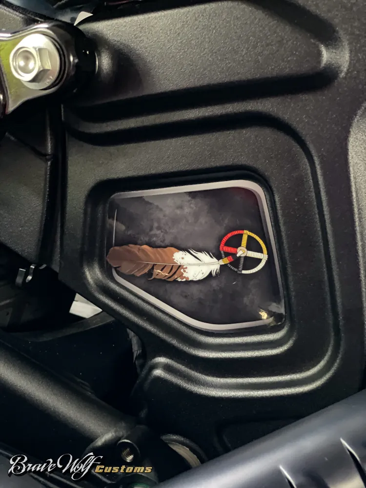 Support smartphone Insert de cadre central Indian Scout - Roue médicinale
