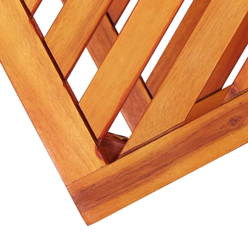 Table d'appoint support de plante en bois d'acacia 45 x 33 x 45 cm DEC032374 avec mousses incluses