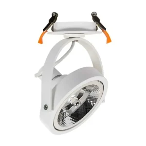 Ledkia Collerette Downlight Encastrable Ronde Orientable LED avec Ampoule LED GU10 AR111 avec notice d'installation