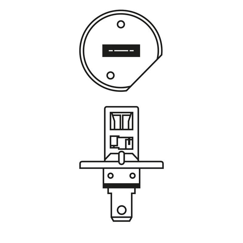 Pack 2 ampoules BOSCH 1987301105 projecteur longue portée H1 12V 55W P14.5s avec connecteur H7
