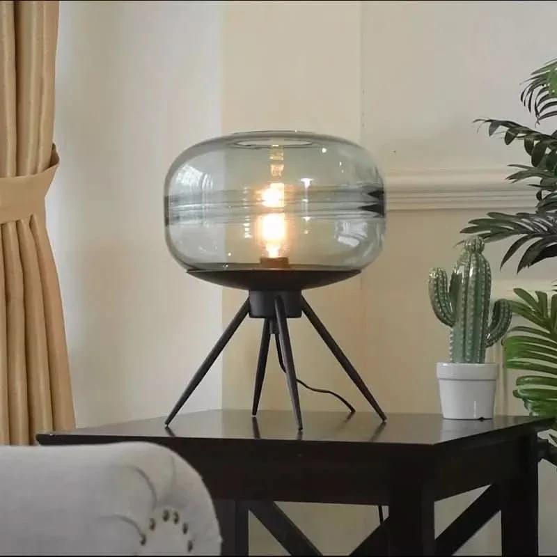 Ampoule antibrouillard Lampe à Poser en Verre | Sphère Lumineuse