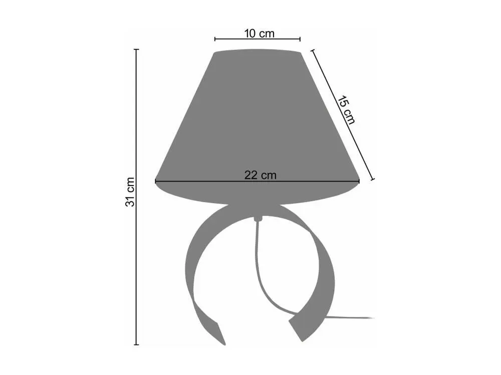 KOLI - Lampe de chevet demi cylindrique métal aluminium pour éclairage intérieur