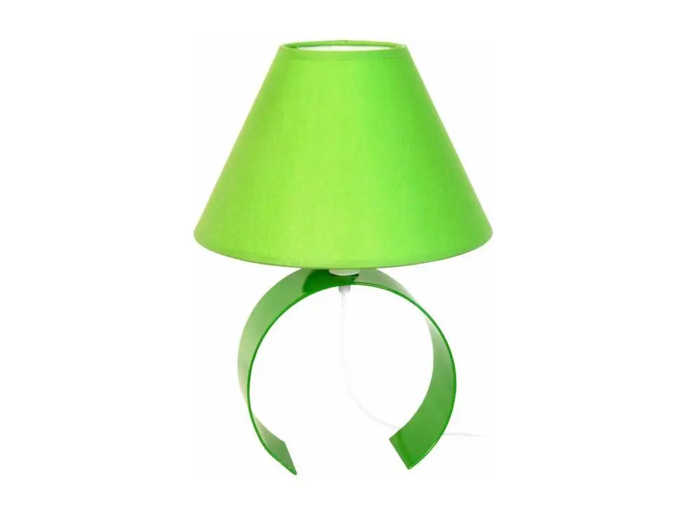KOLI - Lampe de chevet demi cylindrique métal vert avec Garantie 2 ans