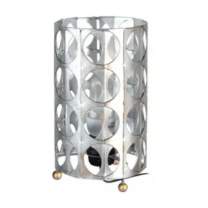 Lampe de recul ZIN - Lampe de chevet cylindrique métal aluminiumet or