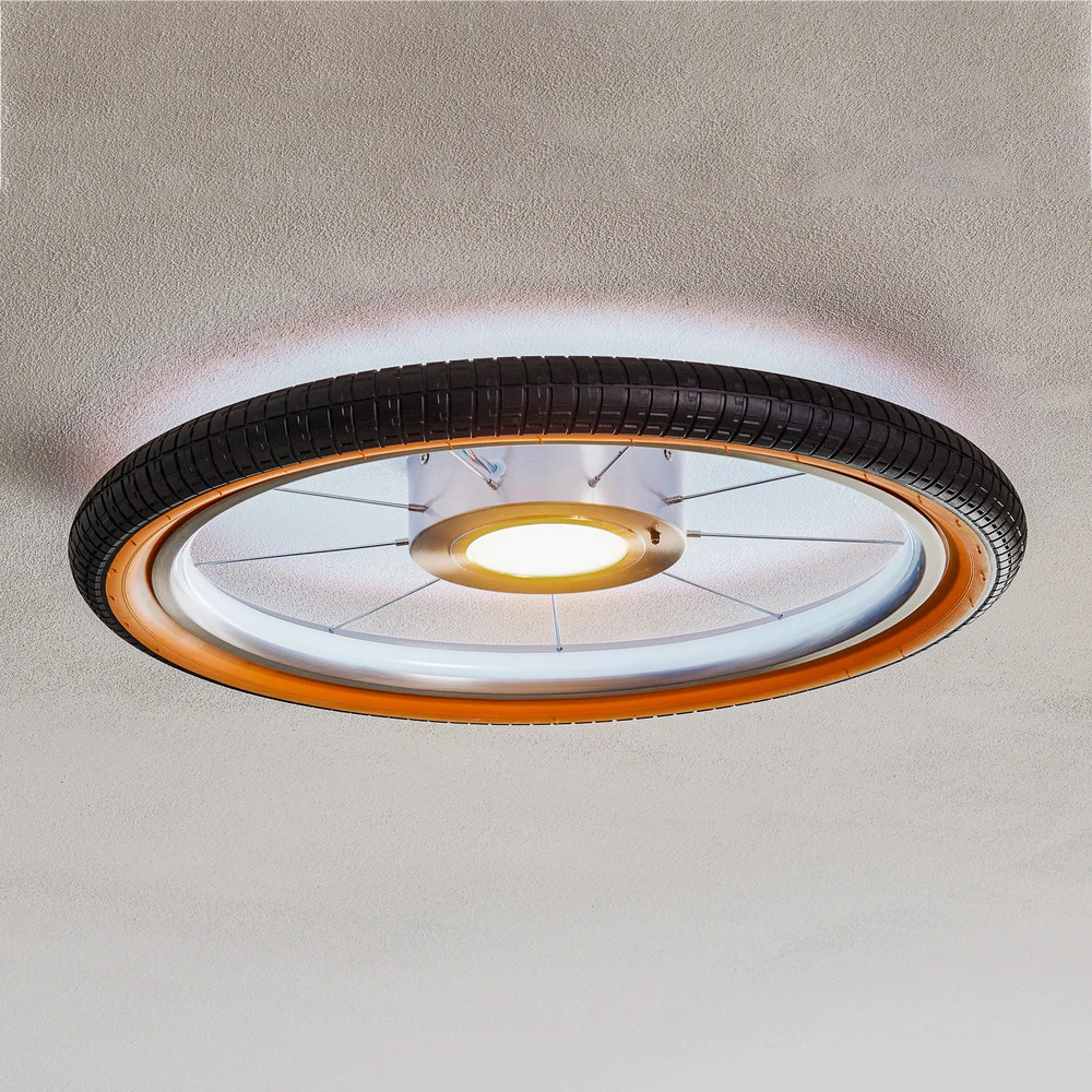 Feu arrière Plafonnier LED Wheel, RGB, noir