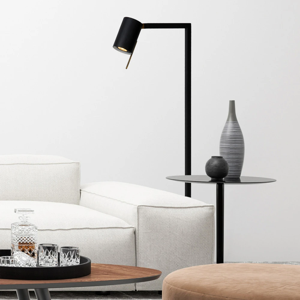 Haute Luminosité Lampadaire Lesley, noir