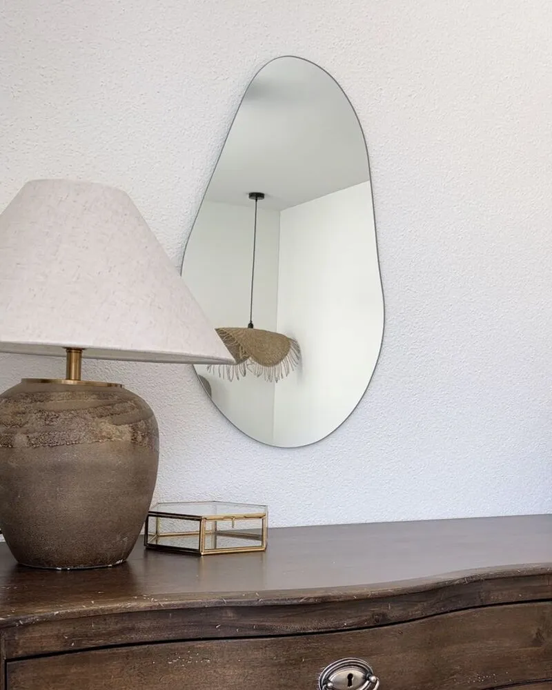 Miroir AUBAGNE Argenté avec lentille polycarbonate