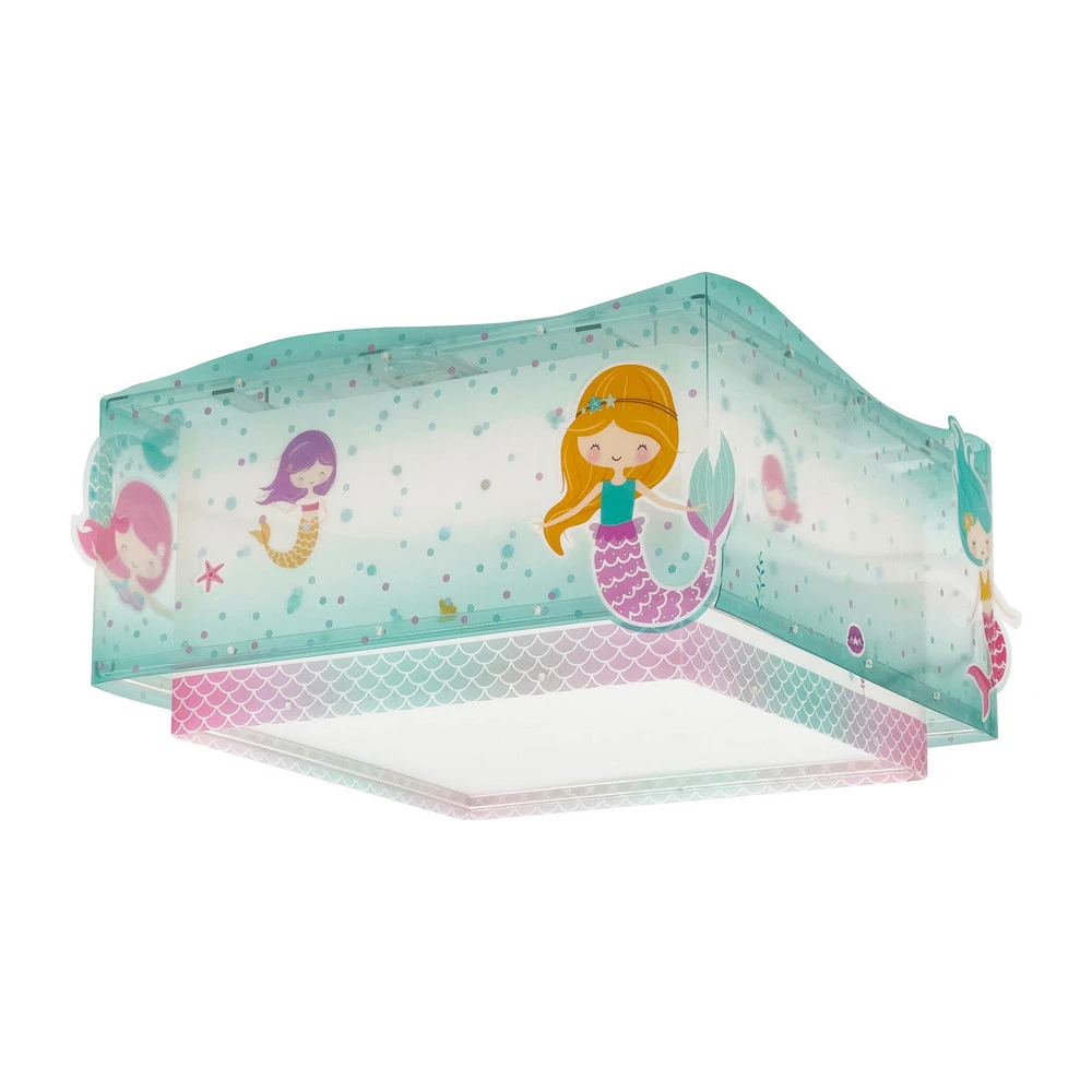 Projecteur additionnel Dalber Mermaid plafonnier, sirènes, 1 lampe