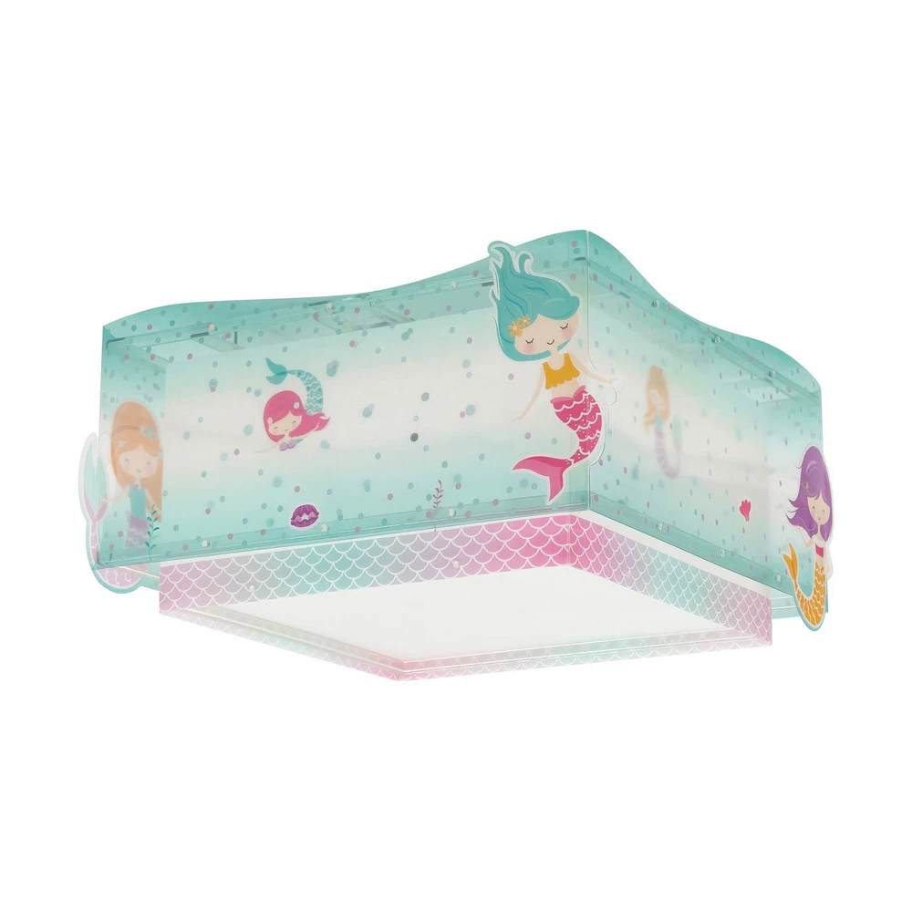 Projecteur additionnel Dalber Mermaid plafonnier, sirènes, 1 lampe