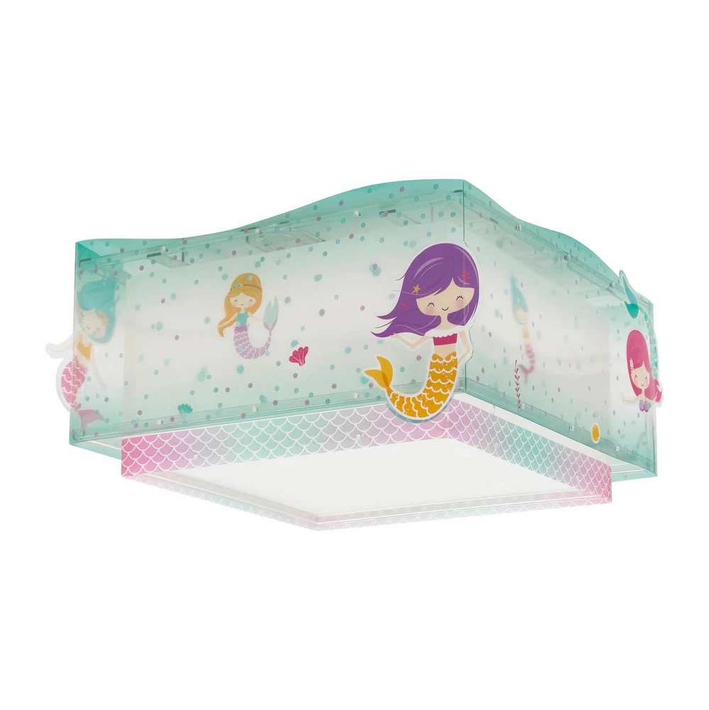 Projecteur additionnel Dalber Mermaid plafonnier, sirènes, 1 lampe