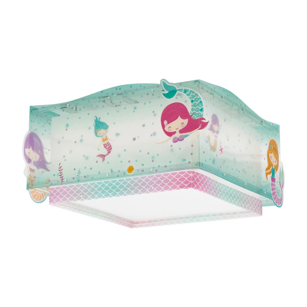Projecteur additionnel Dalber Mermaid plafonnier, sirènes, 1 lampe