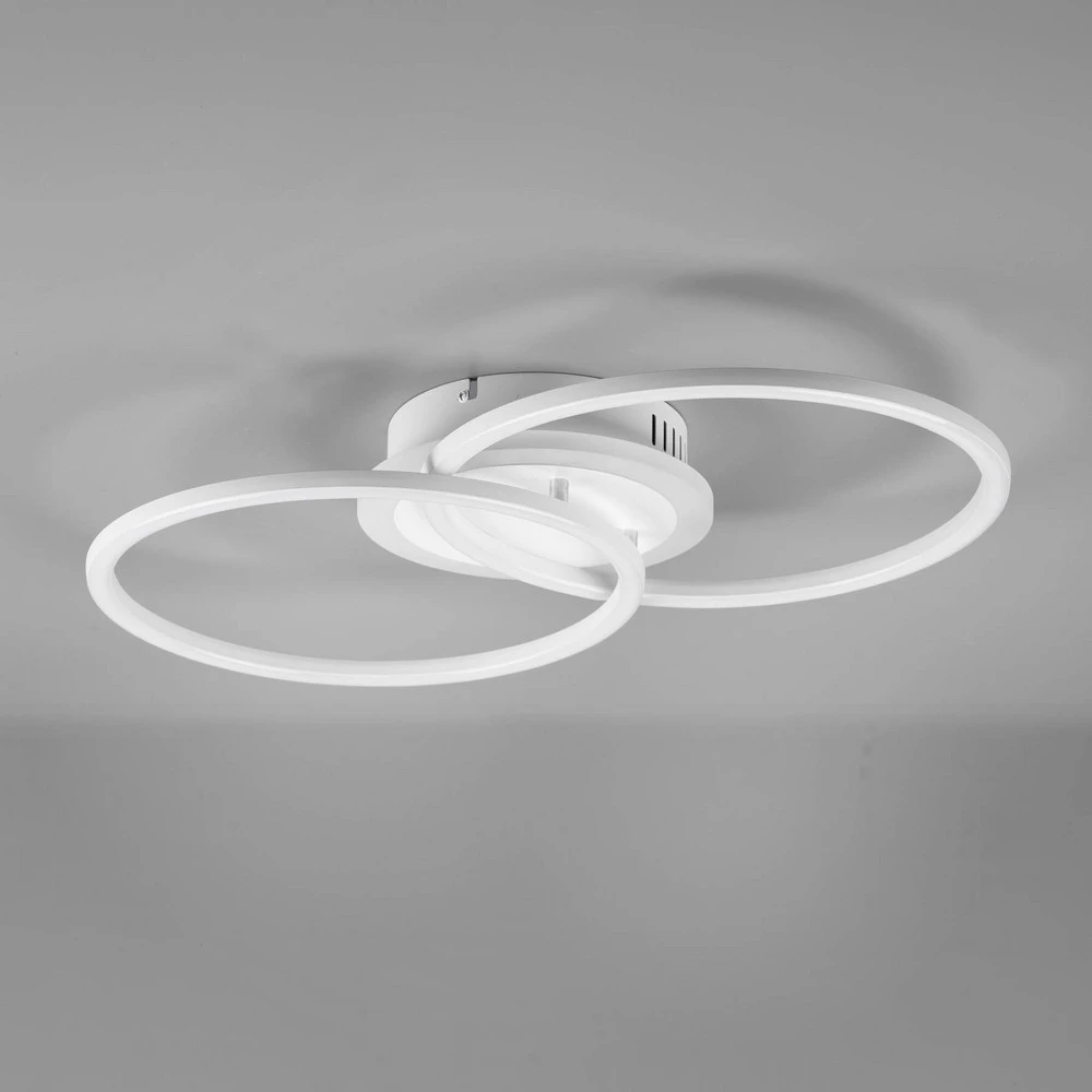 Résistant aux Intempéries Plafonnier LED Venida en anneau, blanc