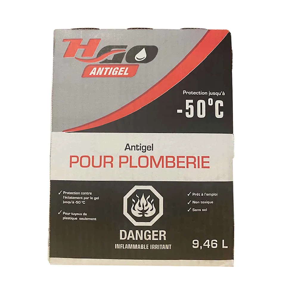 Antigel de plomberie jusqu'à -50 °C, 9,46 L | Action rapide |