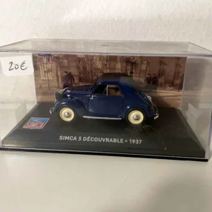 SIMCA 5 découvrable bleue de 1937