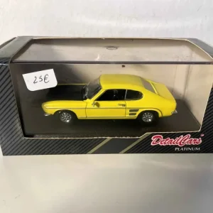 Garanti Ford Capri 3000 GT jaune et noire de 1969 (collection DétailCars article N°301)