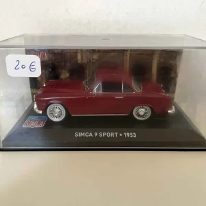 Pneu toutes saisons SIMCA 9 sport bordeaux de 1953