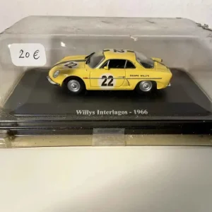 Renault Alpine Willys Interlagos jaune de 1966 numéro 22 avec 3 ans de garantie