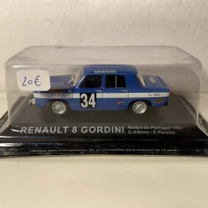 Renault 8 Gordini bleue numéro 34 - rallye du Portugal de 1967 pour Hommes