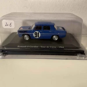 Renault 8 Gordini bleue numéro 91 - Tour de Corse de 1964 pour Hommes