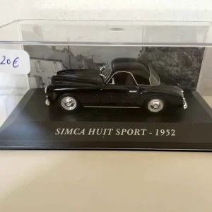 SIMCA huit sport noire de 1952 (Simca 8) Normes UE