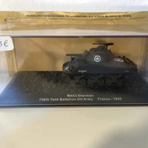 Véhicule militaire char M4A3 Sherman 756th Tank Battalion 5th Army (France) - 1945 Normes UE