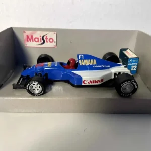 Voiture bleue et blanche numéro 22 - Formule 1 compatible avec Volkswagen Golf