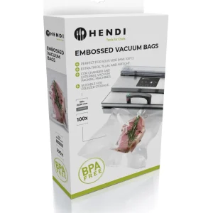Sacs sous vide Hendi avec relief - Sacs sous vide - 300 x 400 mm - Convient aux machines de mise sous dépourvu FoodSaver