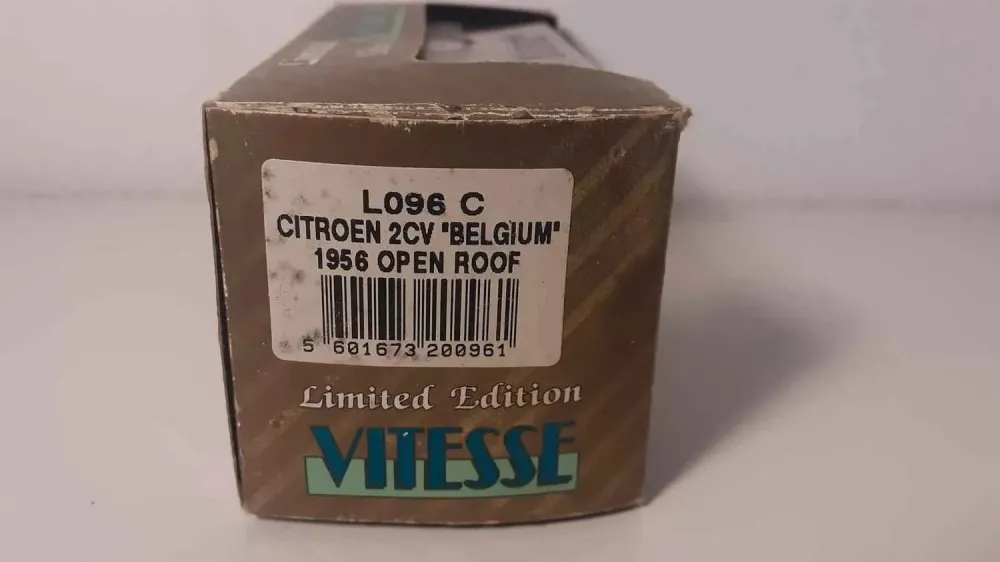 Citroën 2 CV bordeaux de 1956 Belgium (marque Vitesse) - 22mm/25mm/28mm