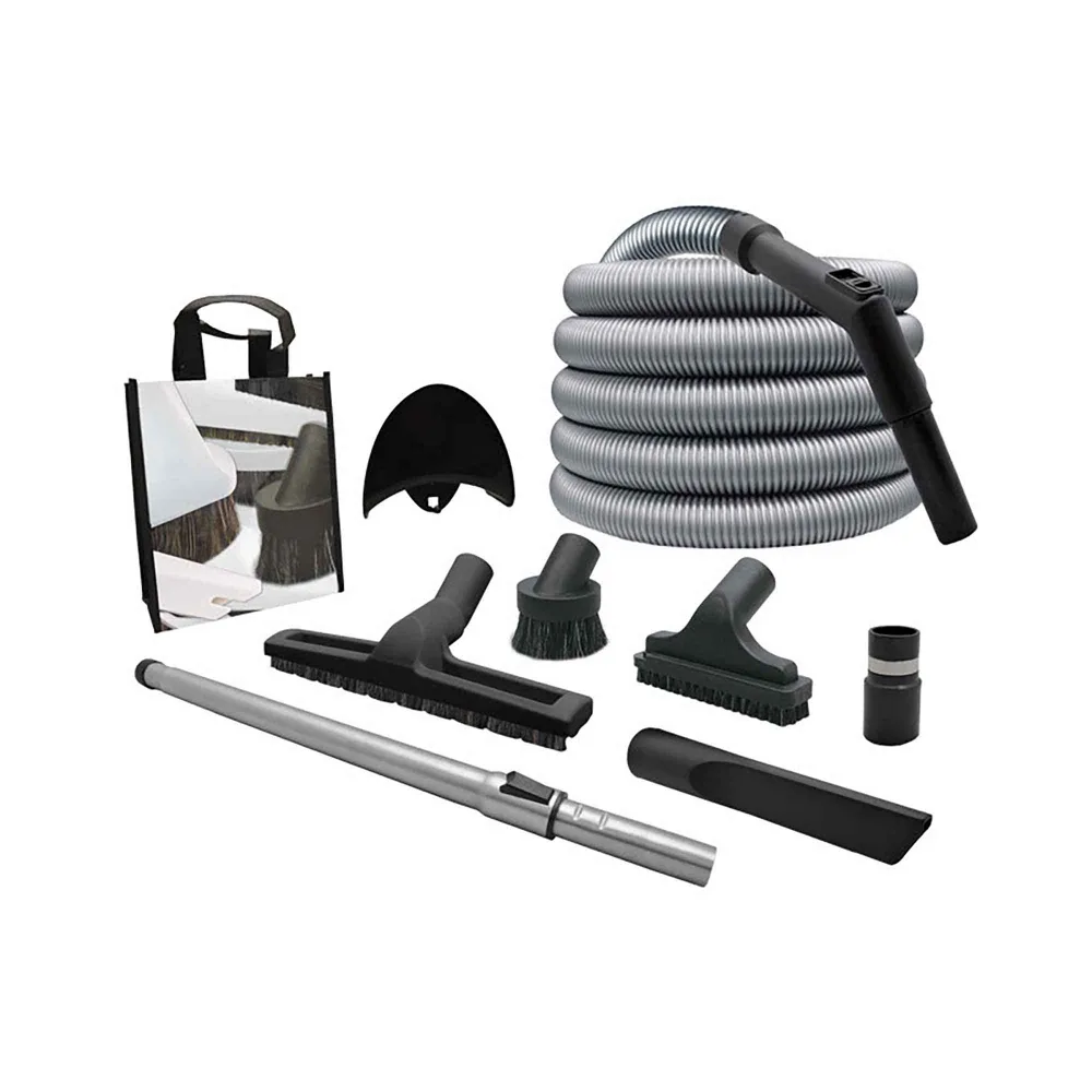 Ensemble d'accessoires d'aspirateur central pour garage de luxe, 8 pièces pour stockage extérieur