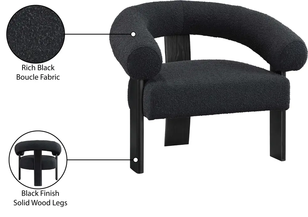 Fauteuil D'Appoint En Tissu Boucle Winston - 22mm/25mm/28mm