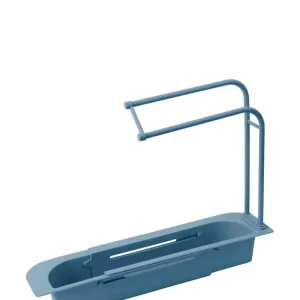 Fine Living Telescopic Storage Drainage Basket - Blue avec Garantie