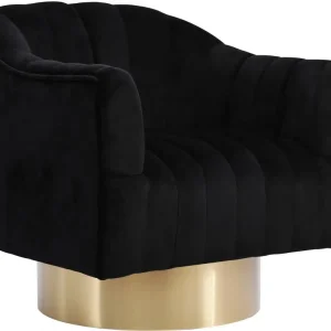 MéRidienne En Velours Farrah en noir mat