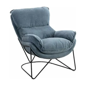 Protège-mains FACILE - Fauteuil en velours bleu