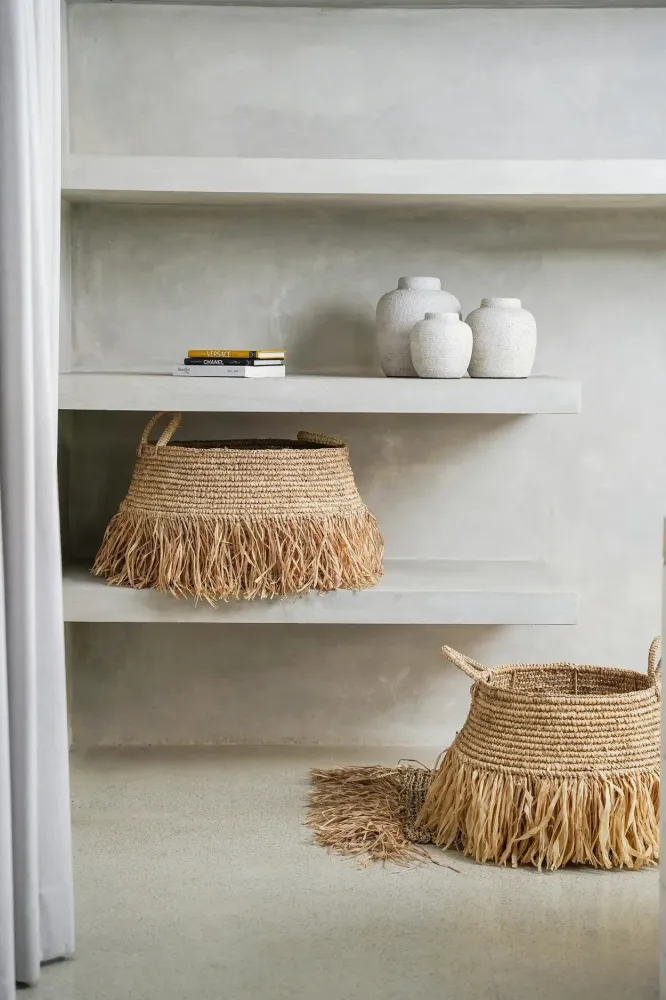 Raffia Grandiose Baskets - Natural - Medium