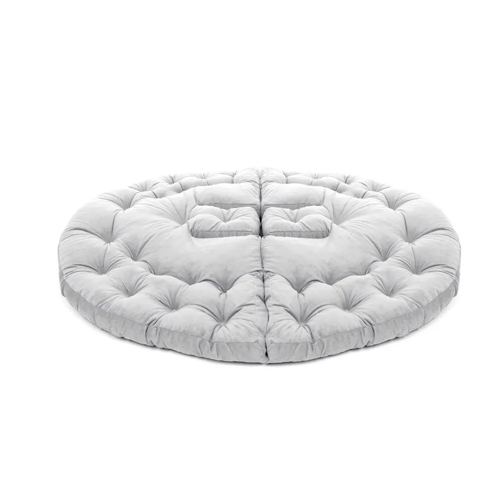 Rétroviseur sport Fauteuil adaptable futon Brodie Velours Gris