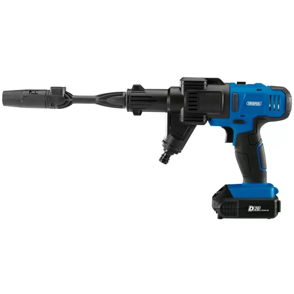 Draper D20PW16BARKIT 20V Pressure Washer Kit 1x 2Ah Battery and Charger 97533 - Montage Universel