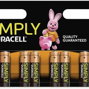 BLISTER DA 8 BATTERIE SIMPLY BATTERIE ALCALINE STILO AA MN1500.SIMPLY