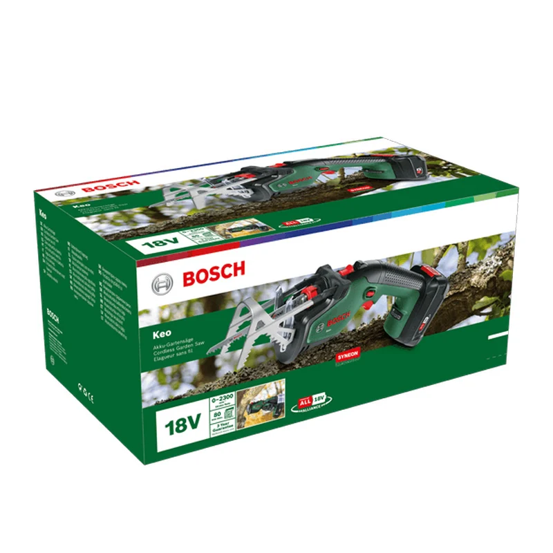 Coupe branches BOSCH KEO 18 LI avec 1 batterie 2,0Ah avec système de verrouillage